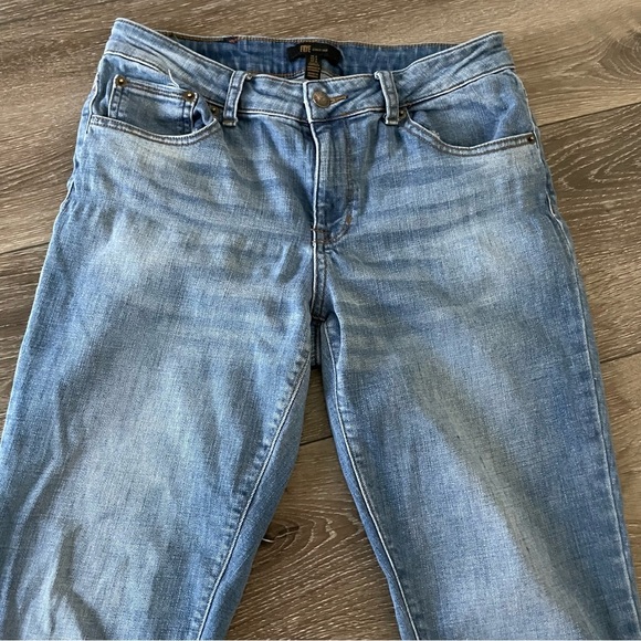 Frye Mid Rise Cropped Skinny Jeans Medium Wash Size 6 - Picture 4 of 10